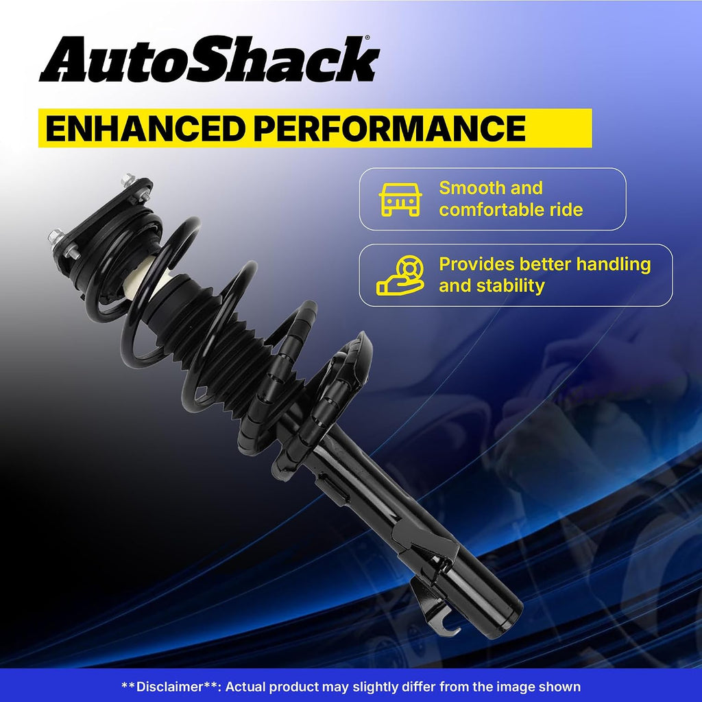 AutoShack Front Complete Strut Assembly with Coil Spring, 1pc