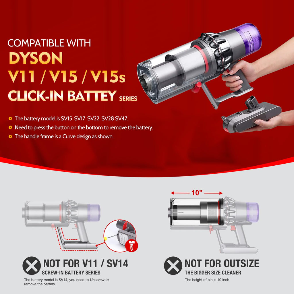 Upgrade V15 Trigger Switch Assembly for Dyson V15 SV22 V15s SV47