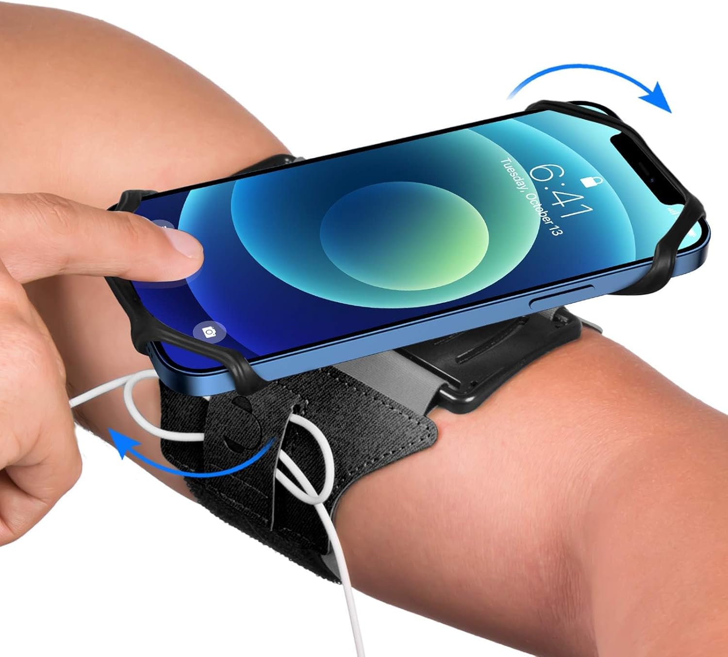 Running Armband 360°Rotatable for iPhone 17/16/15/14/13/Pro Max/Pro/Mini/12/11/SE/Xs/XR/X/8/7/Plus, Fits All 4-6.7