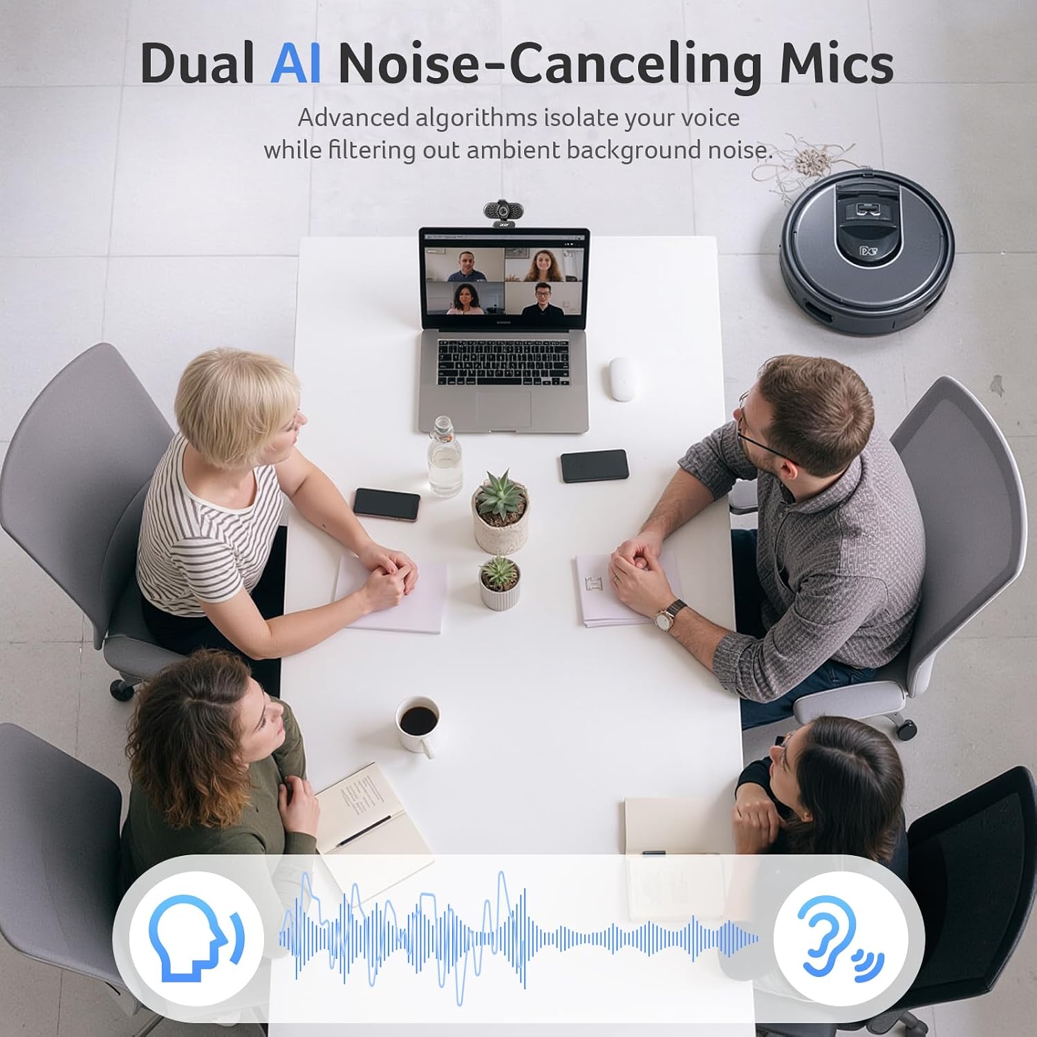 A640 4K Webcam with AI Noise Canceling Mic for Streaming Meetings | Sony 1/2.8" Sensor, PDAF Autofocus, 2K