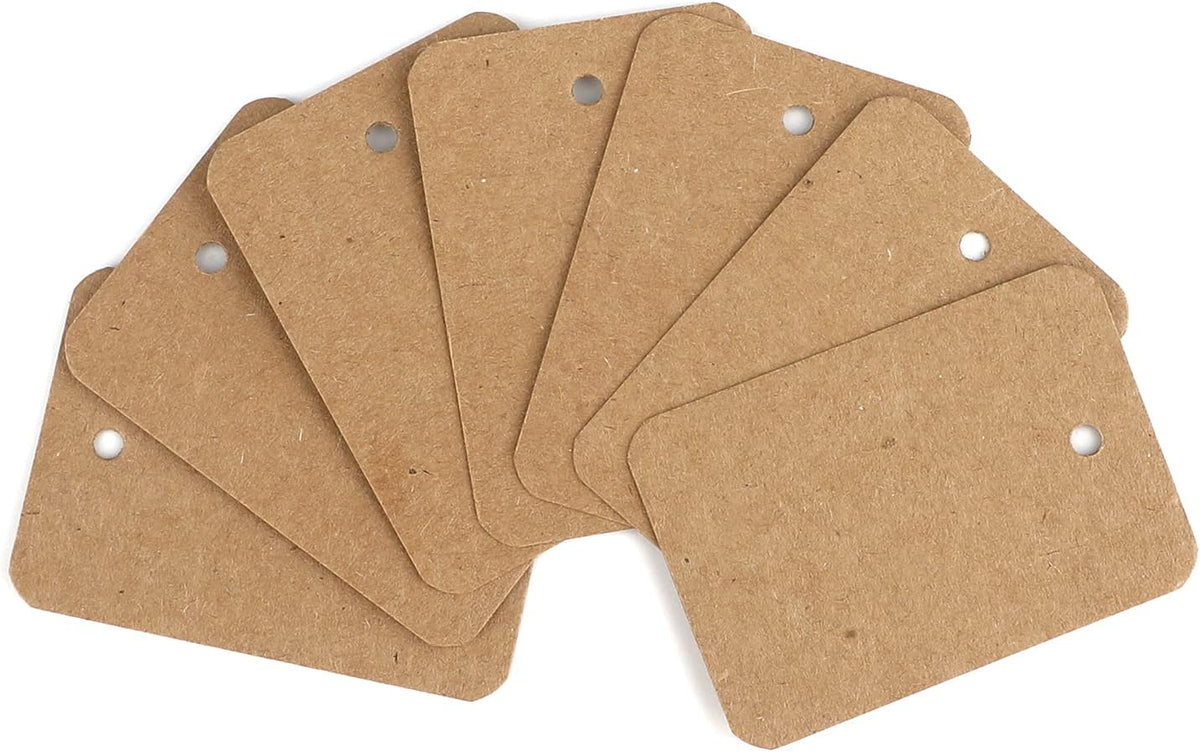 1000 PCS Price Tags, 1.9X 1.3 in Kraft Paper Labels, Unstrung