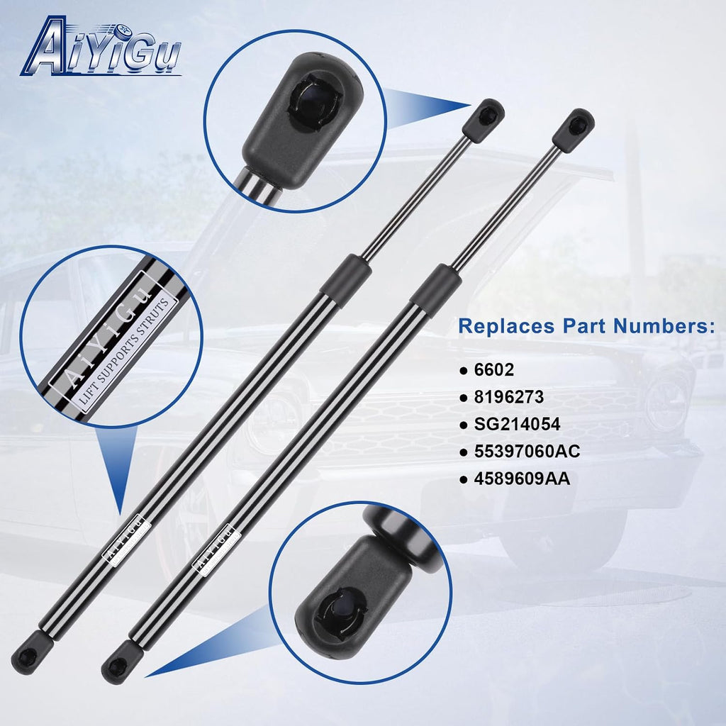 6602 Rear Window Shocks Struts for 2007-2010 Jeep Wrangler Jk