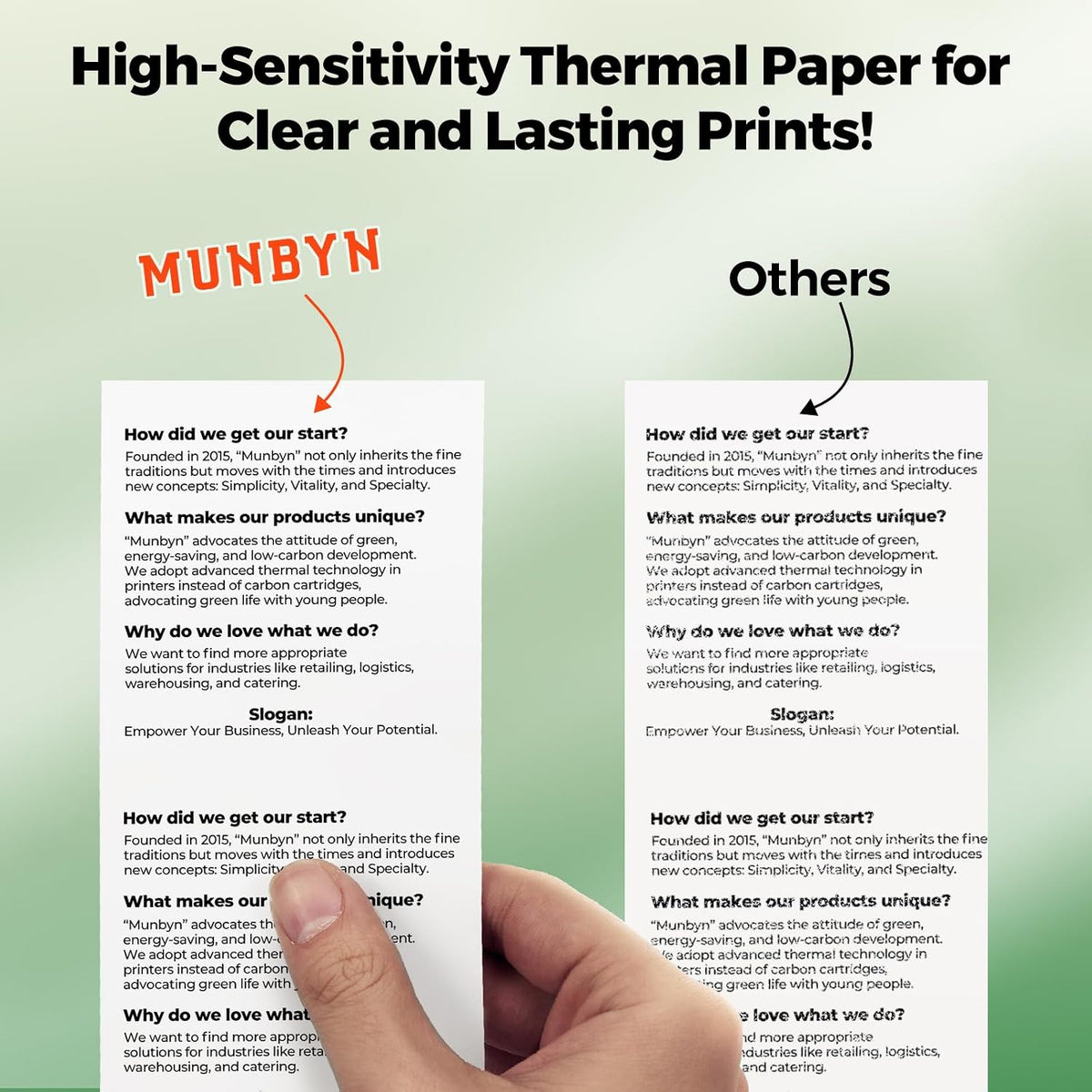 Thermal Paper 3 1/8 x 230ft, 12 Rolls Receipt Paper Work for Star Micronics TSP100 TSP143 Epson 80mm Receipt Printer