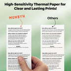 Thermal Paper 3 1/8 x 230ft, 5 Rolls Receipt Paper Work for Star Micronics TSP100 TSP143 Epson 80mm Receipt Printer