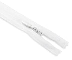 30 Inch Invisible Zipper Nylon White Zipper for Crafts and Sewing