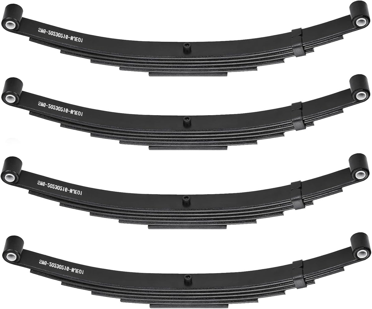 Trailer Spring 6 Leaf Double Eye for 7000 lbs Trailer Axle Springs, 25-1/4” Length, 3500 lbs Weight Capacity Per