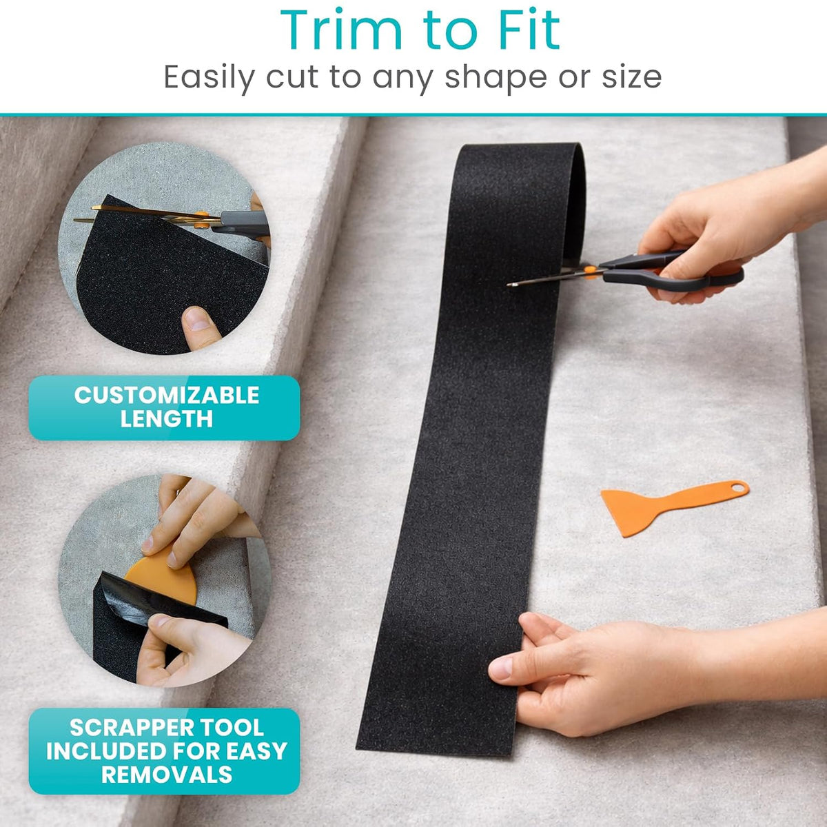 Grip Tape (30 Feet) - Anti Slip Traction Tread for Indoor and Outdoor