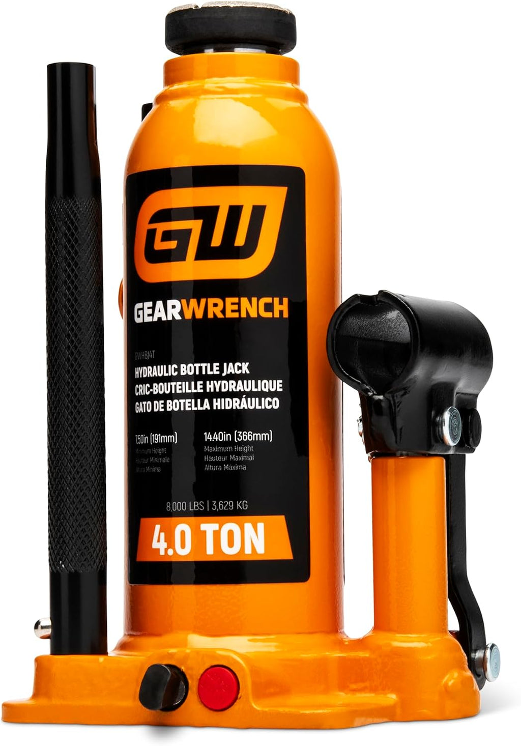 4 Ton Hydraulic Bottle Jack | GWHBJ4T
