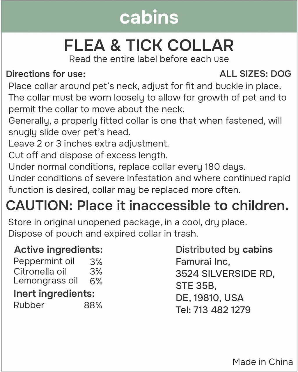 Flea and Tick Prevention for Dogs - Flea Collar - 4 Count - Adjustable