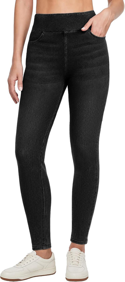 Stretchy Jeggings for Women High Waisted Pull On Skinny Jeans