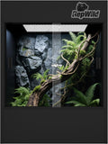 33 Gallon PVC Tall Reptile Terrarium, 18x18x24 Arboreal Enclosure | Vertical Habitat Enclosure with Sliding Door &