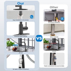 Pull-Down Kitchen Faucet, 3-Mode Sprayer, Matte Black, High Arc