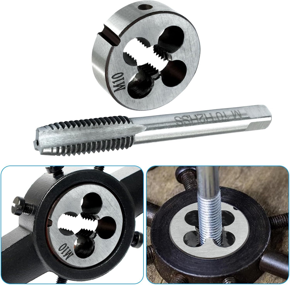 M10x1.5 Tap And Die Set, HSS Metric Threading Tool