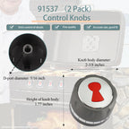 91537 Main Burner Gas Control Knob Replacement Fit for Weber Summit Grill