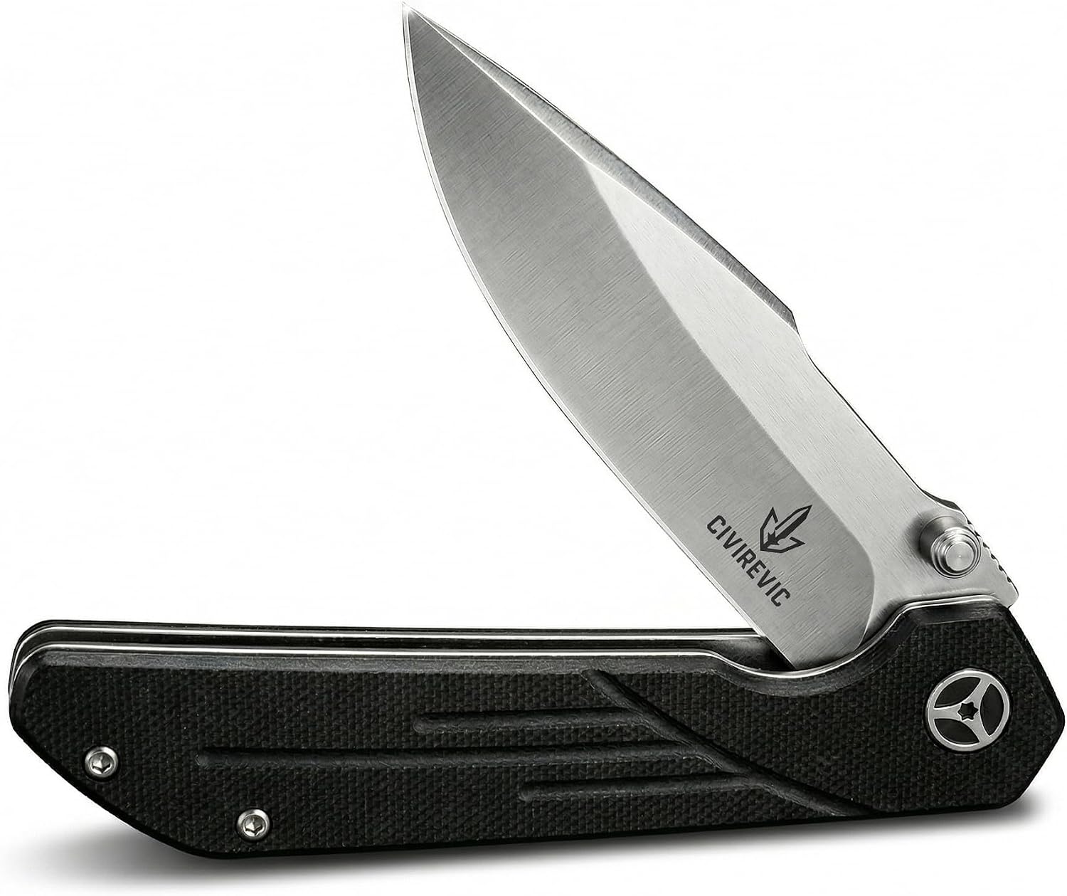 EDC Folding Pocket Knife with G10 Handle and 1.4116 Steel | 3.15" Stonewashed Blade, Lightweight Design for Work and