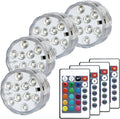 Submersible LED Pool Lights for Inground Pools and Above Ground Pools, 16 Colors 4 Modes Battery Powered Underwater