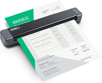 Mobile Scanner S410 Plus - Portable Sheet-Fed Document Scanner - for Windows 7 / 8 / 10 / 11, Featuring Button-Free