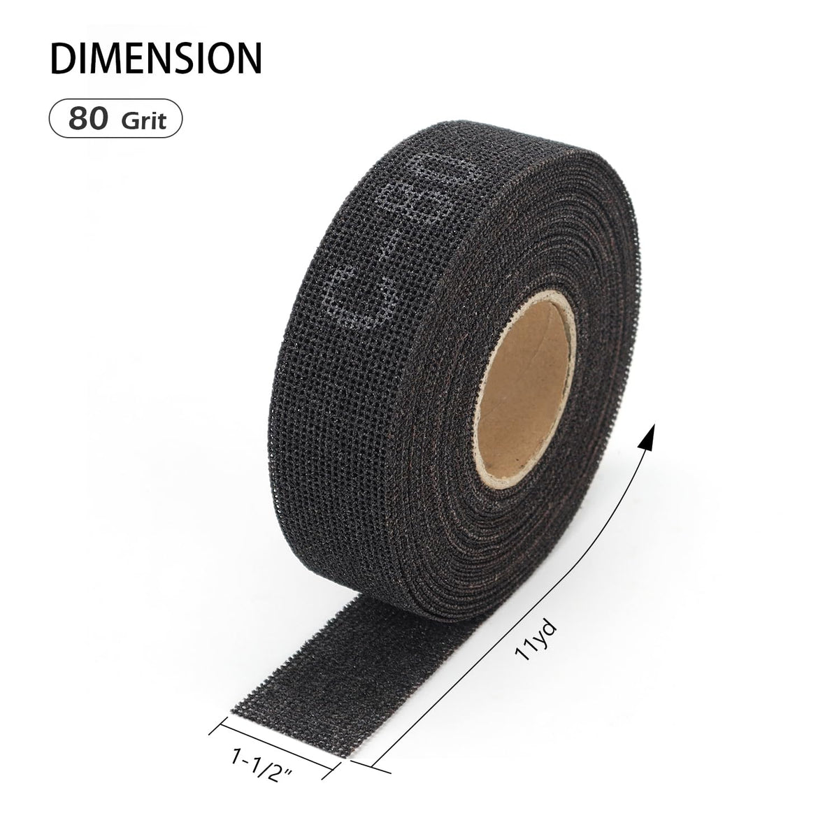SCOTTCHEN Sanding Rolls/Plumbing Sanding Cloth 1-1/2" x 11yd (33 ft) / Plumber's Double Side Open Mesh/Silicon Carbide Grit #80-1Roll