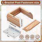 2 Set 3" Newel Post Mounting Kit Deck Stair Floor Installation Kit