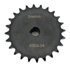 #50 Roller Chain Sprocket Type B 3/4 inch Bore 24 Tooth, Hardened Antirust 1045 Steel Drive Sprockets 50B24-3/4