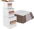 30 Packs White Assorted Sizes Shipping Boxes of 6x6x6, 5x5x5, 4x4x4