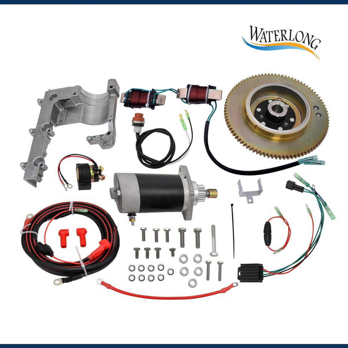 WATERLONG 6H4 Electric starter kit for Yamaha outboard 40HP 3CLY. 50HP 2 Stroke