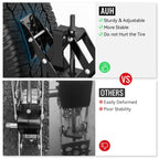 RV Wheel Stabilizer, X Shape Wheel Chocks Designed to Prevent Tire Wobble
