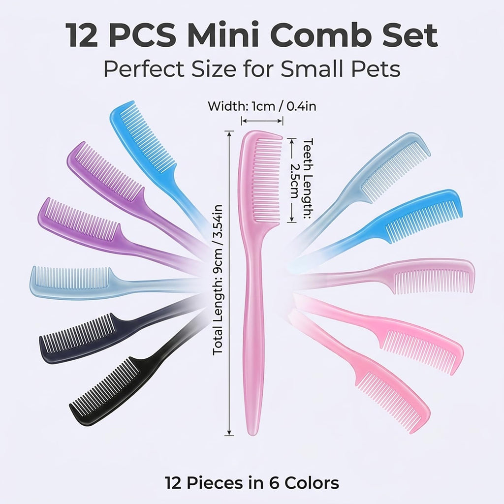 12 PCS Mini Hamster Brush