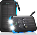 Solar Charger Power Bank 20,000mAh, Portable Charger, 4 Cables 3 Ports Fast Charging External Battery Pack with USB C