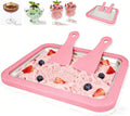 Rolled Ice Cream Maker,Instant Ice Cream Maker,Instant Gelato Pan/Roll,Food Grade SUS304 Stainless Steel Cool Plate