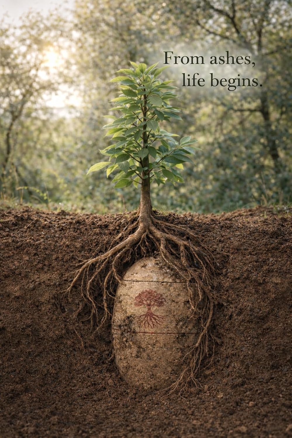 Biodegradable Urn for Human or Pet Ashes – Tree of Life