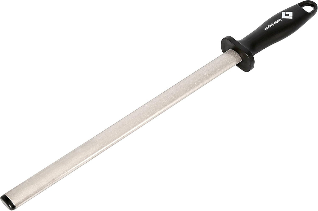 12 in. Diamond Carbon Steel Professional Knife Sharpener Rod | Kitchen, Home or Hunting | Master Chef, Hunter or Home