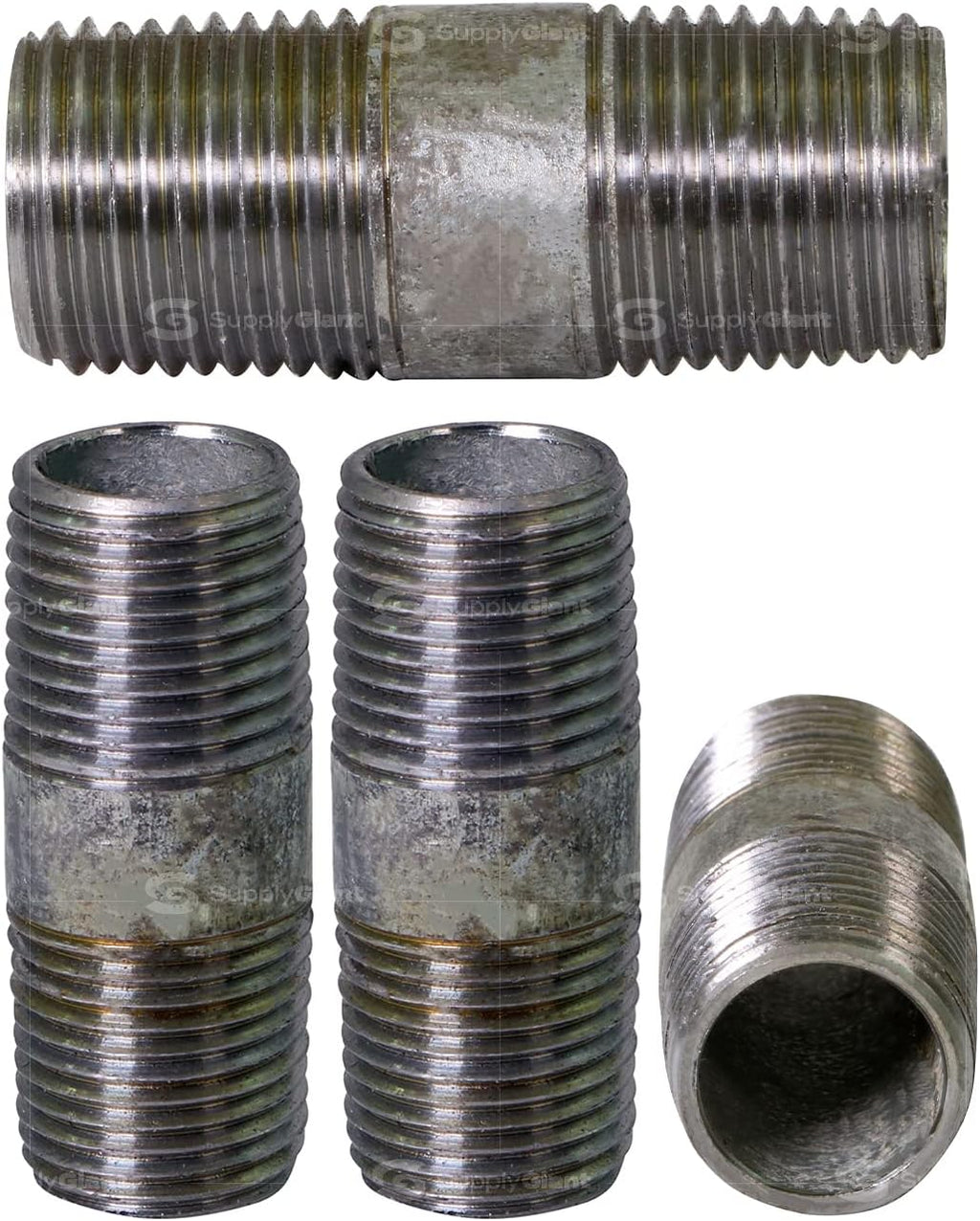 Everflow Supplies NPGL3420 Nipple Pipe, 3/4" x 2", Galvanized
