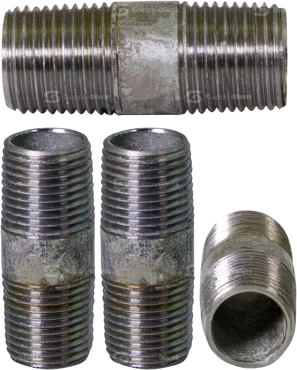 Everflow Supplies NPGL3420 Nipple Pipe, 3/4" x 2", Galvanized