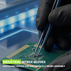 Black Disposable Nitrile Gloves, 6 Mil, X-Large, 100 Count