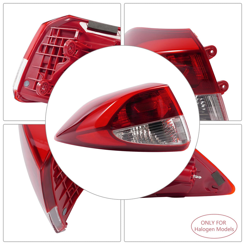 Tail Light for 2016-2018 Hyundai Tucson, Rear Lamp Driver Side Taillight (Halogen Taillight Version), OEM 92401D3010