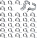 30-Pack 3/4" Conduit Clamp - Stainless Pipe Clamp, Single Strap for EMT