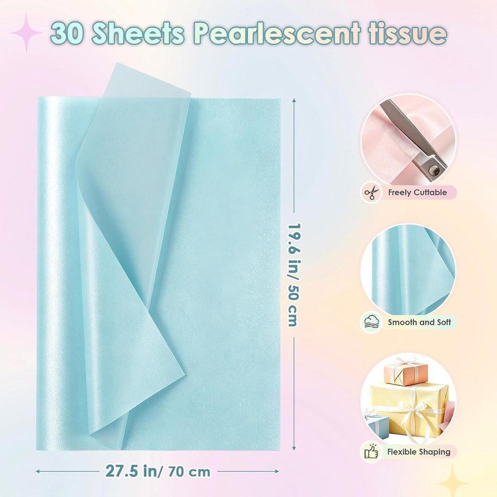 Pearlescent Tissue Paper for Gift Bags 20 x 28 Inch