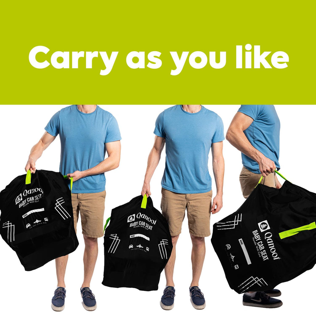 Infant Car Seat Travel Bag for Airplane - Durable Gate Check Bag for Car Seats that fits easily on Convertible Car