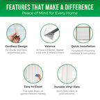 Vertical Blinds, 78" W x 84, White, Light-Filtering, Vinyl