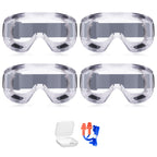 Vision-1000 Anti-Fog Safety Goggles, ANSI Z87.1 (4 Pack)