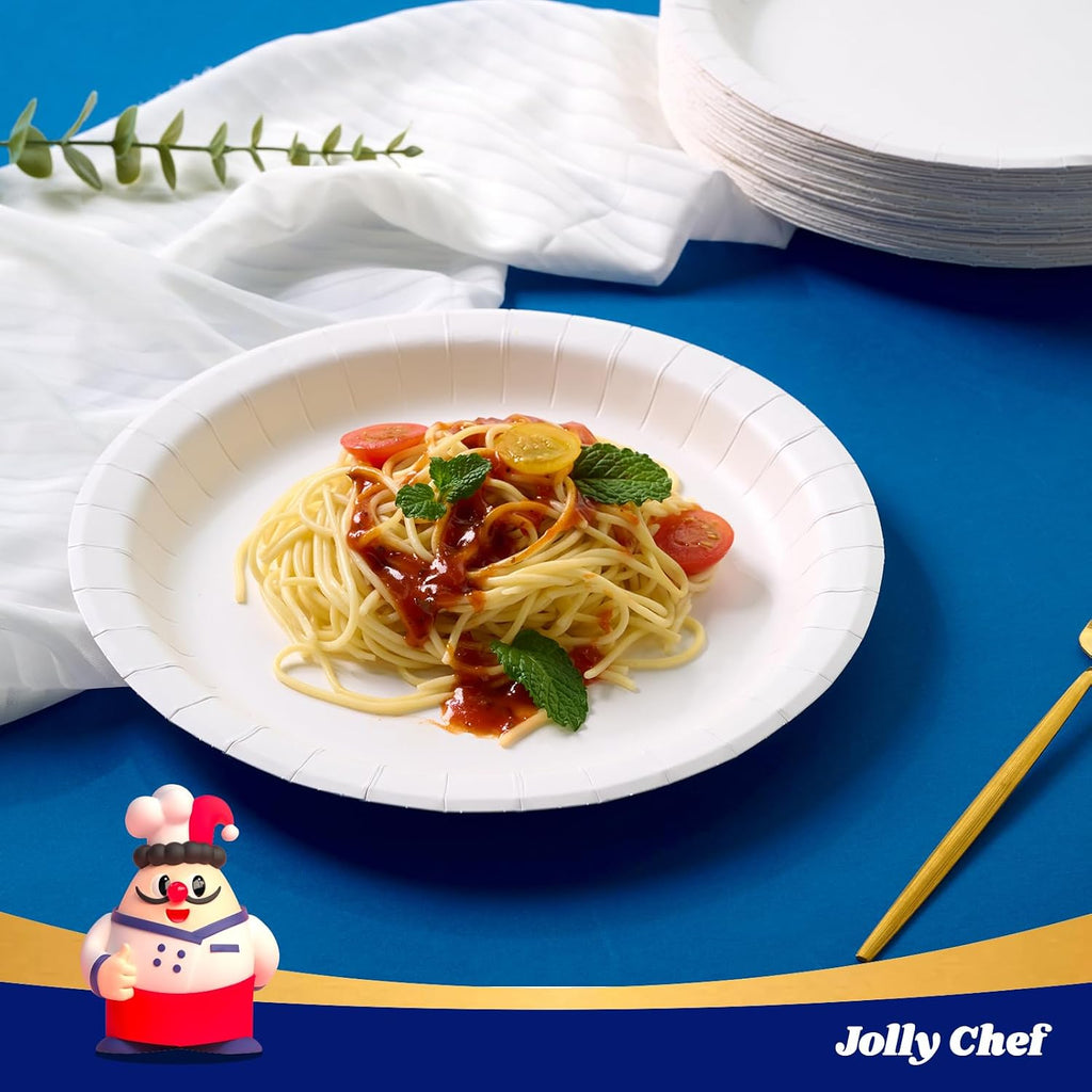 8.37 inch Disposable Paper Plates 140 Count