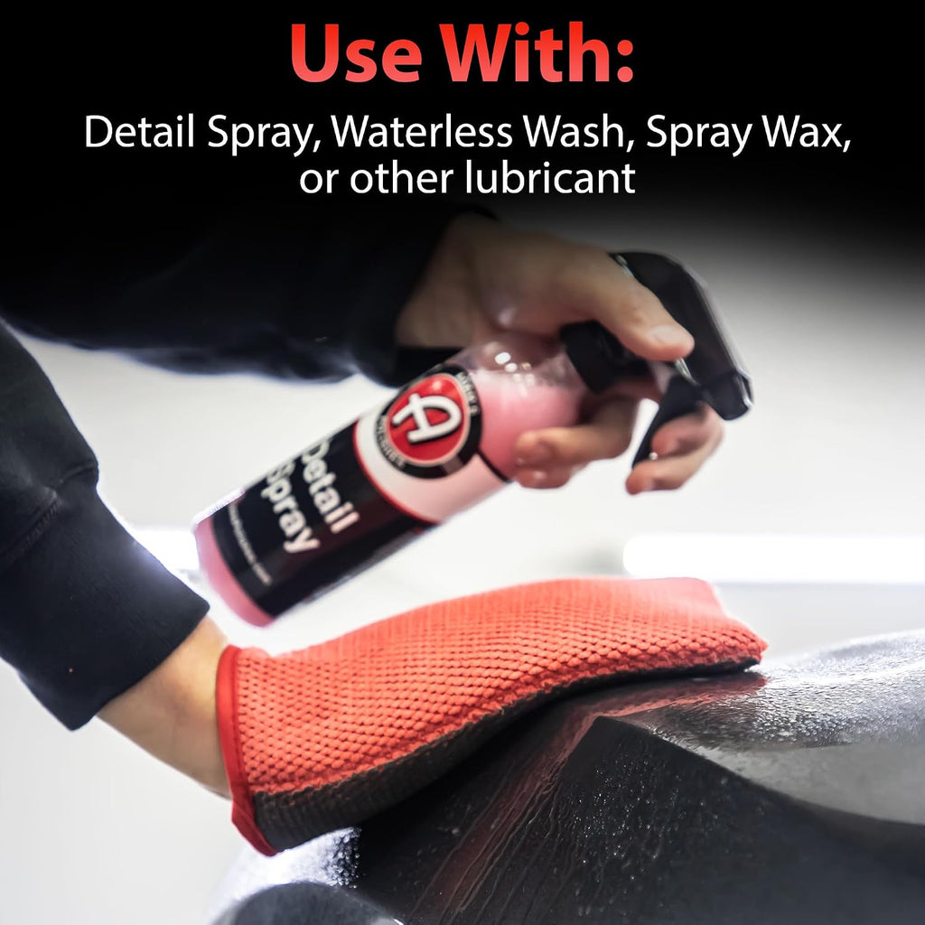 Clay Mitt - Medium Grade Clay Bar Infused Mitt | Car Detailing Glove Quickly Removes Debris from Your Paint, Glass