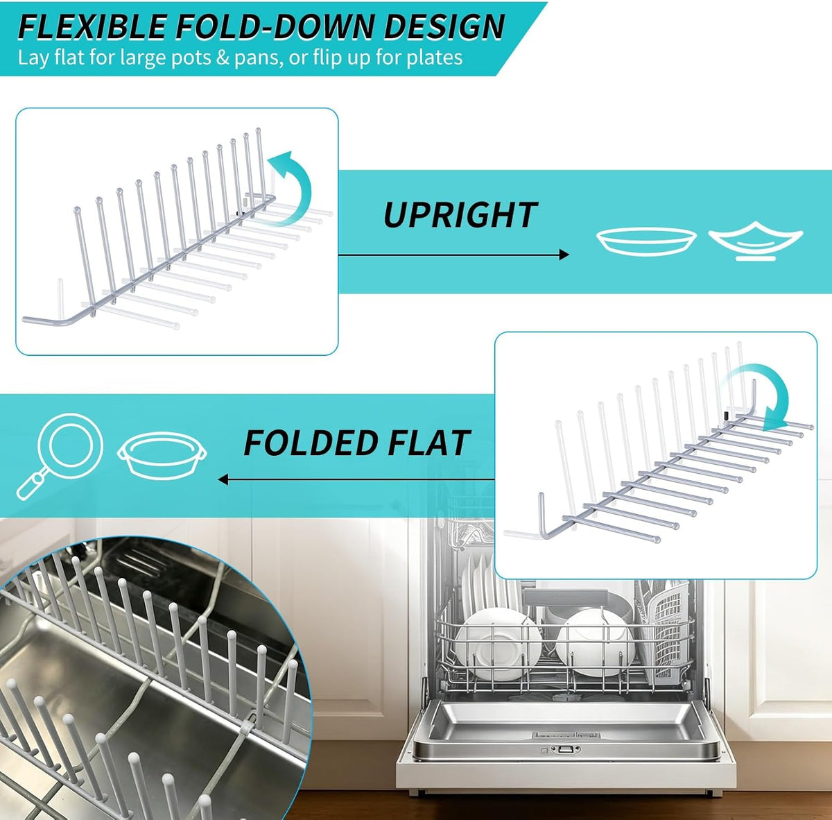 00751768 Dishwasher Flip Tine Row Insert Replacement