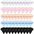 48 Pcs Triangle Powder Puff Velour Makeup Sponges,Bright Color