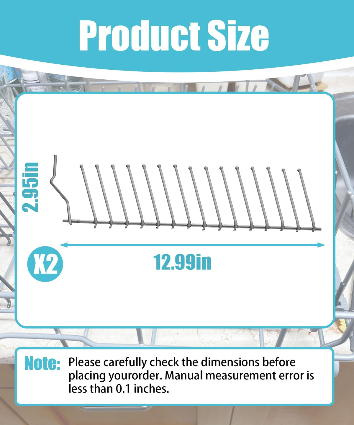 00645101 Dishwasher Flip Tine Row Compatible With Bosch Kenmore AP4483269
