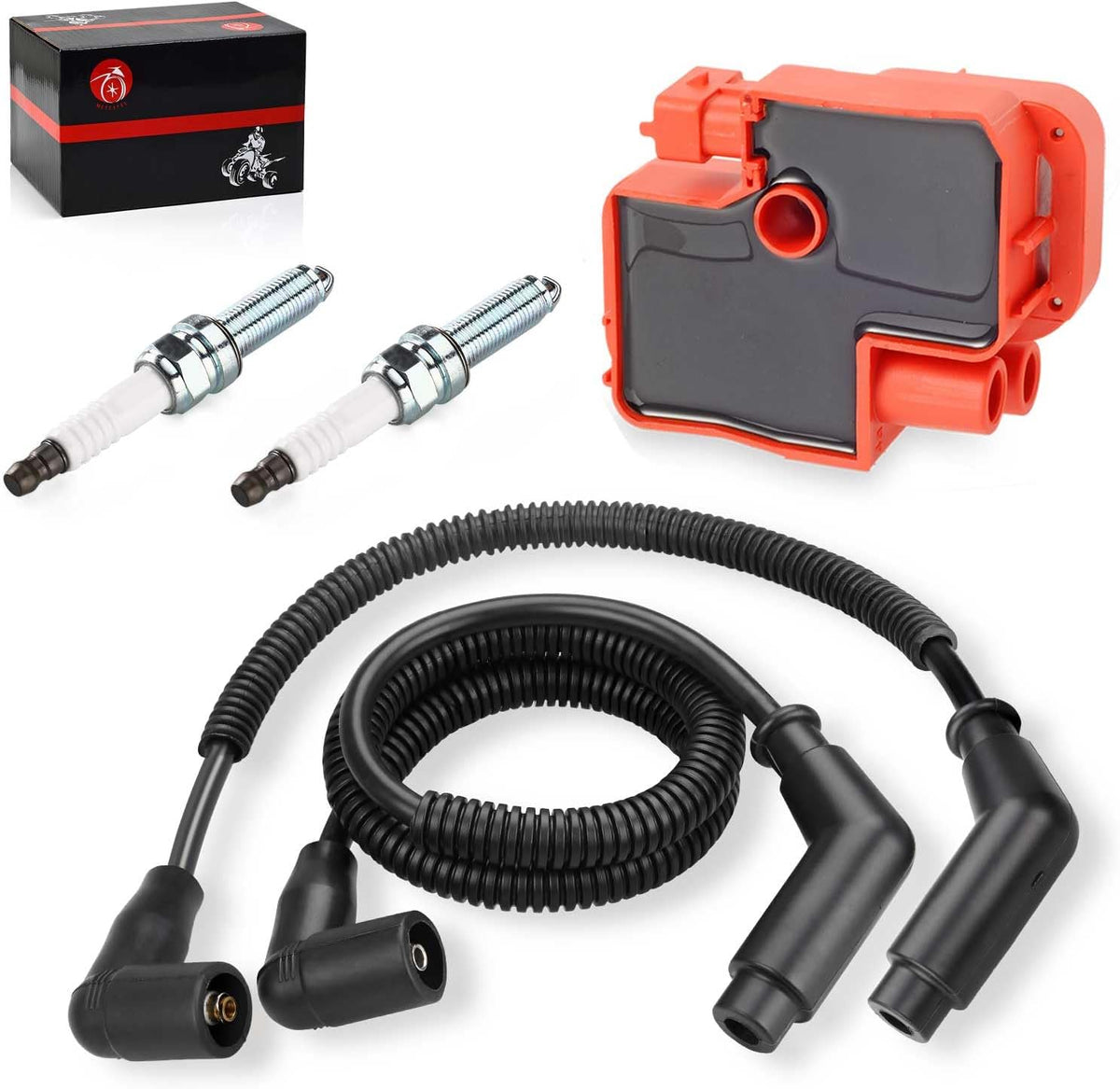 Ignition coil & Spark plug w/Wire Cap for Can-Am Maverick Max 1000 1000R