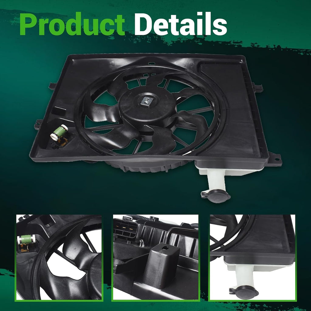 munirater Radiator Cooling Fan Replacement for Elantra 2014-2016