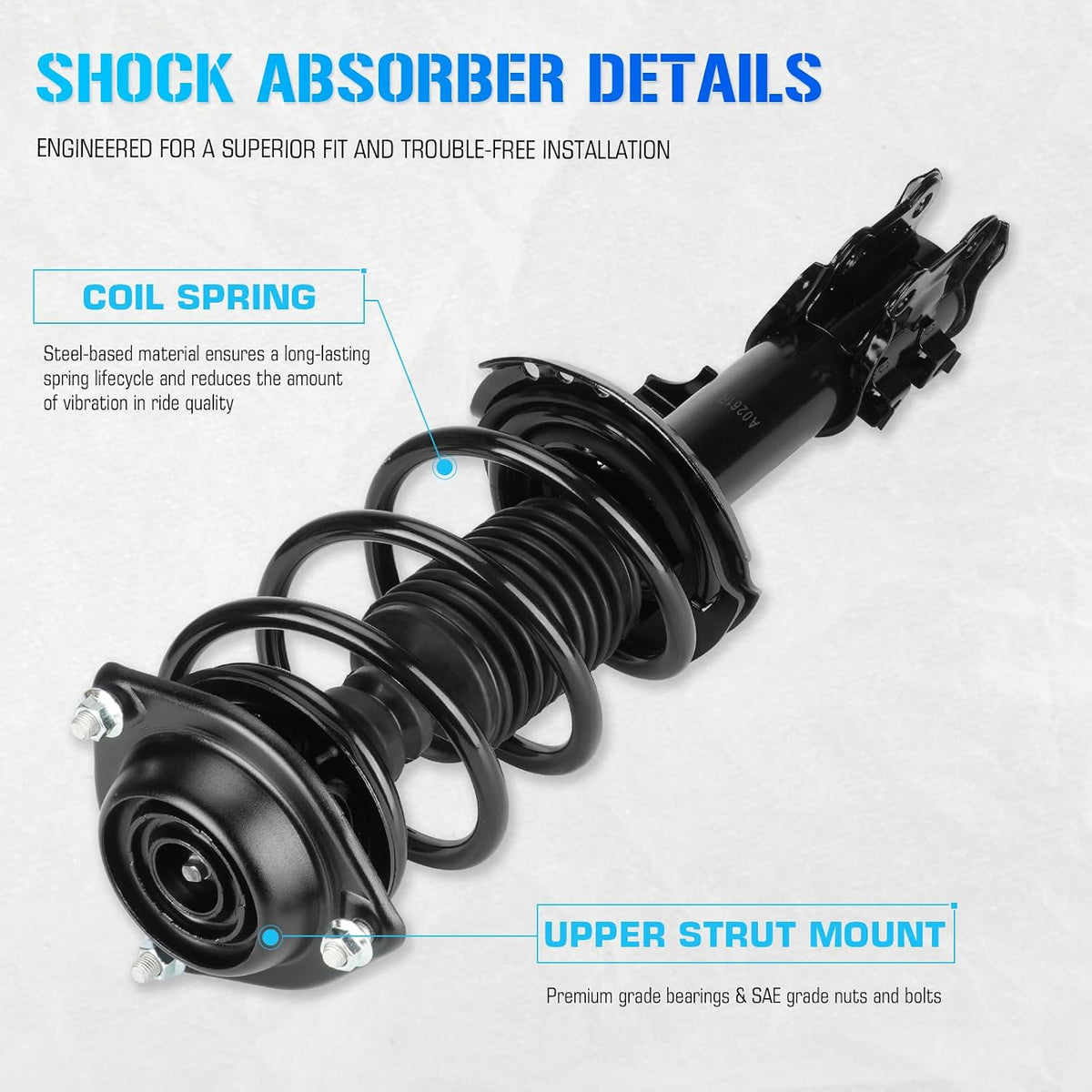 Front Struts & Sway Bar Links for 2011-2016 Hyundai Elantra Only [ Sedan ]