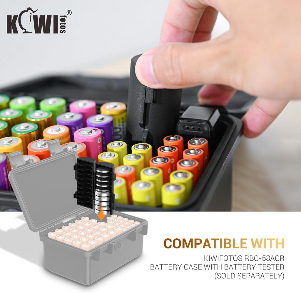 (2 Pack CR2032 CR2450 Coin Cell Battery Case Organizer | Holds 20pcs CR2032 CR2025 CR2016 CR2320 CR2325 CR2330 CR2335